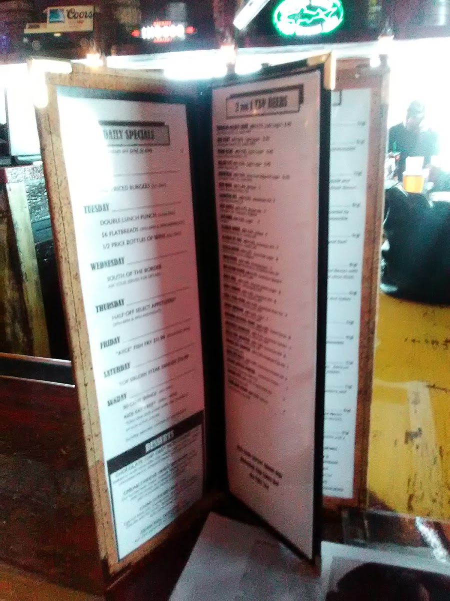 Willy McCoy's Menu - Image 5